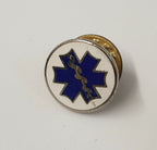 Genuine Vintage Ambulance Service Small Star of Life Enamelled Pin Badge