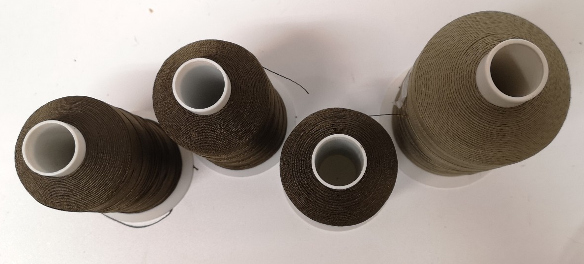 Nylon/Polyester Corespun Thread Green Colour Shades joblot of 4 rolls