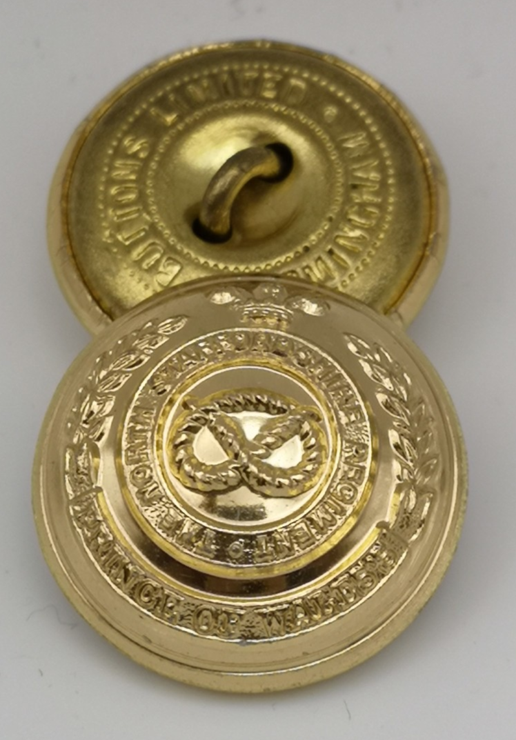 The North Staffordshire Regiment The Prince Of Wales's Buttons Size 28L x5