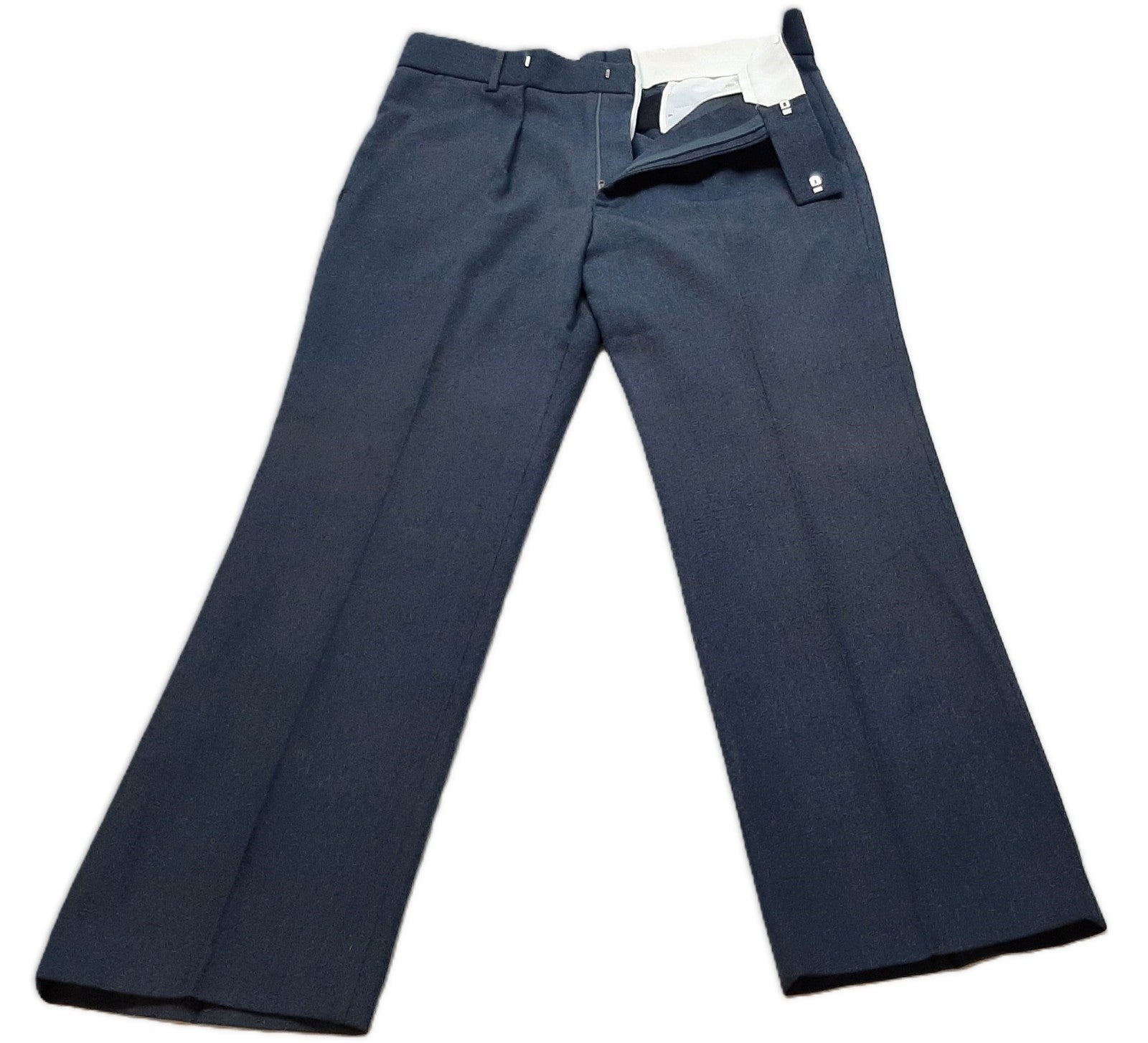 Vintage Trousers RAF Royal Air Force Dress Old Pattern Air Force Blue Grey Colour W 88cm