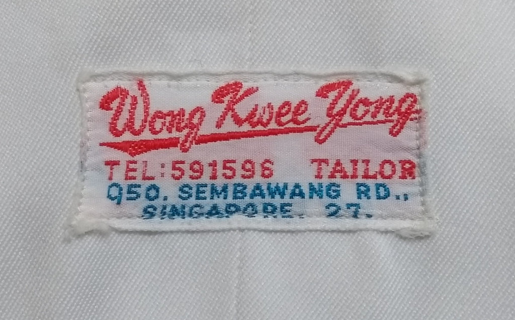 Vintage Bush Jacket Man's British Naval RN Ofc Dress Wong Kwee Yong
