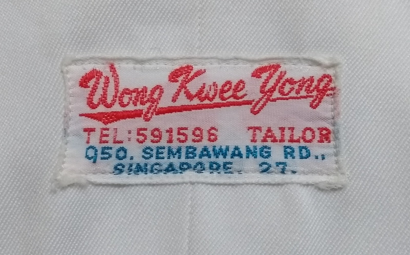 Vintage Bush Jacket Man's British Naval RN Ofc Dress Wong Kwee Yong
