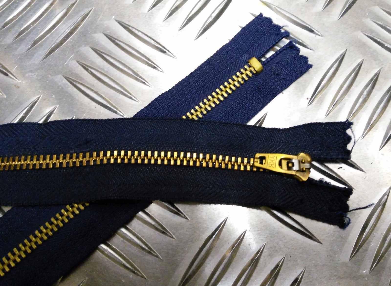 Genuine Vintage British YKK Brand 7" Closed End Zip Zipper
