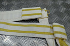 Genuine British Made Senior Officers Ceremonial Gold Braided White Waist Sash