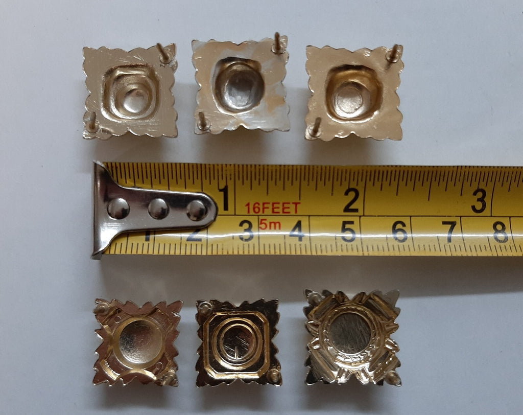 Army Rank Stars British Bath Pips Officer X6 Assorted Batch no Fittings