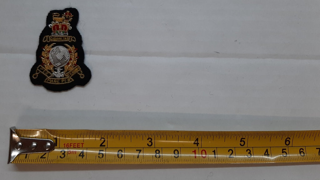 Royal Marines Staff Officer British RM Black Embroidered OFC Collar Patches