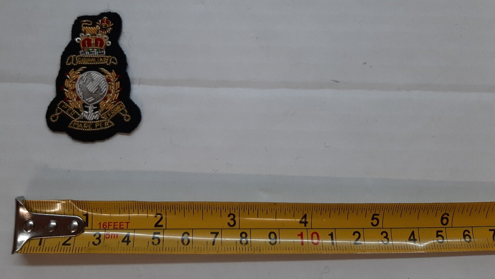 Royal Marines Staff Officer British RM Black Embroidered OFC Collar Patches