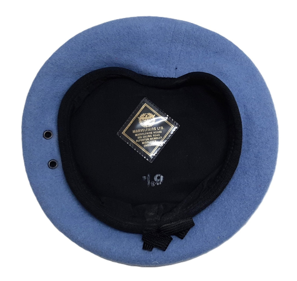 Beret Cap AAC Light Blue/Grey Colour Petersham Web Band 6 3/4 (55cm)