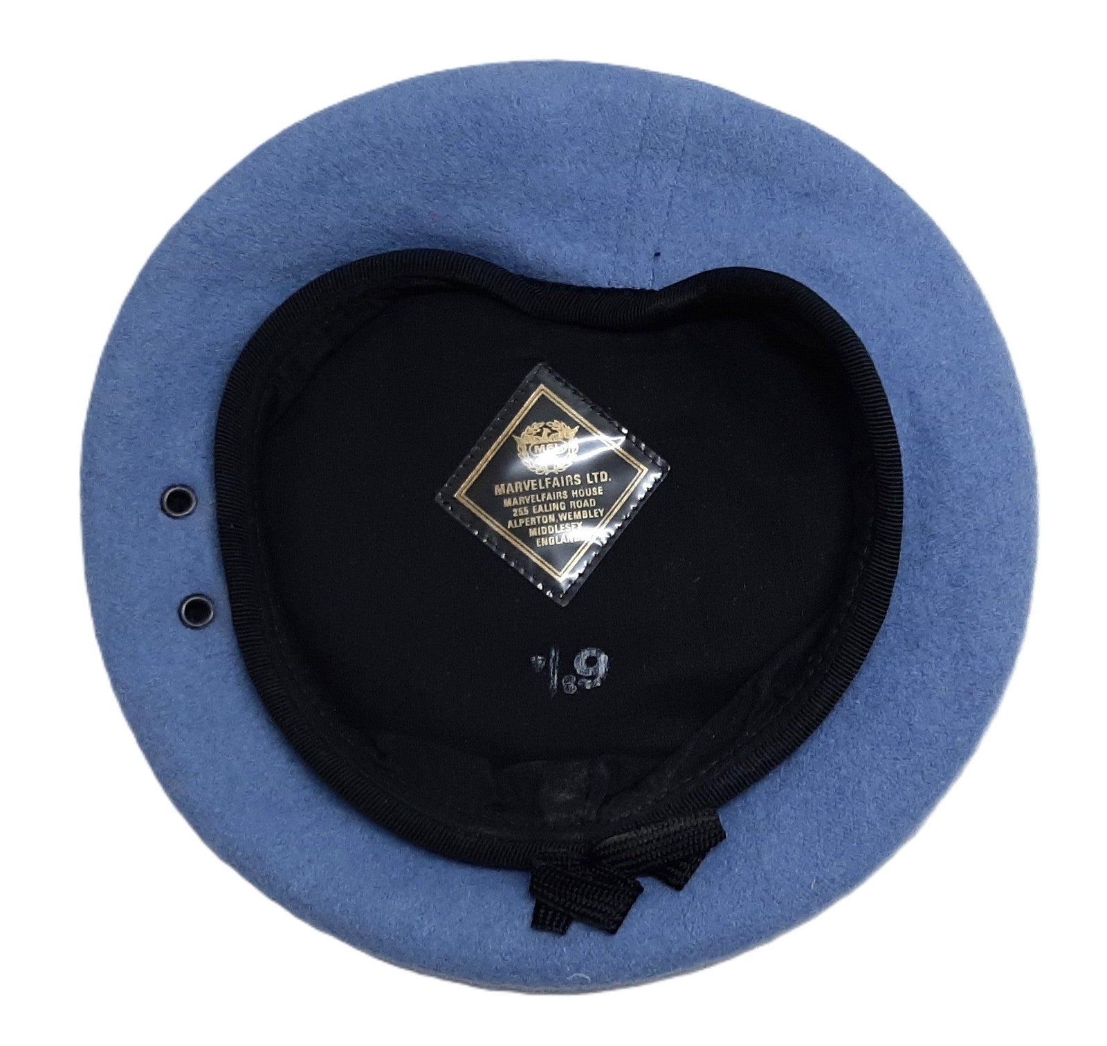 Beret Cap AAC Light Blue/Grey Colour Petersham Web Band 6 3/4 (55cm)