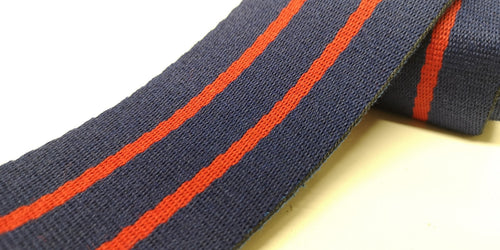 Blue and Red 64mm wide Stable Belt Material 45" long Genuine British Made