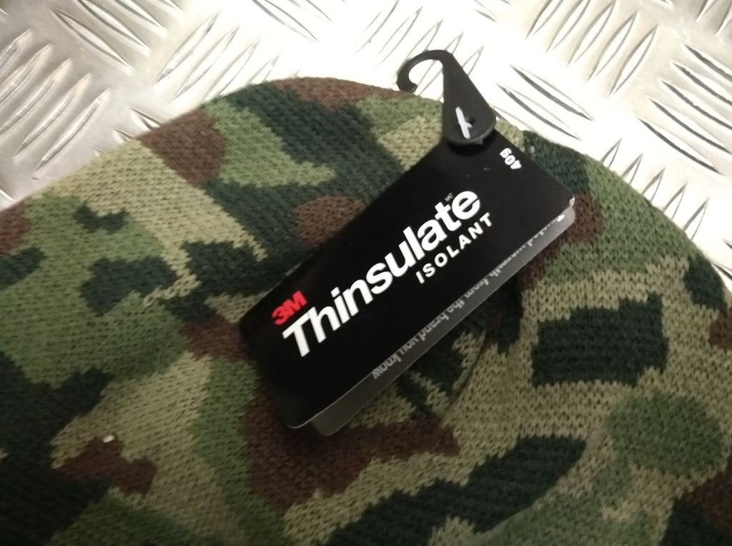 Woodland Digital Camouflage 3M Thinsulate Beanie Hat Very Warm - One Size - New
