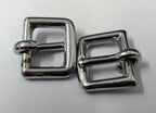 Genuine British Issue Chrome Buckles for Leather Straps x 2 New