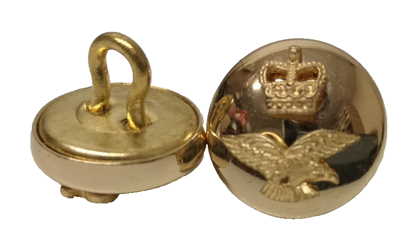 RAF Royal Air Force Buttons Mounted 22L Mess Dress Type 1 Pair - NEW