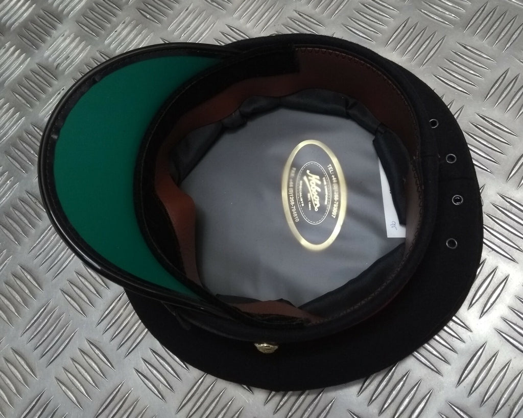 Abu Dhabi Hat UAE Insignia Buttons & Black Chinstrap Officers Hat No Badge 56cm