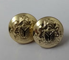Nigerian Crest Insignia Obsolete Dress Uniform Small Looped Chinstrap Buttons