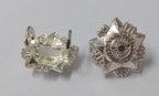 Bersedia Berkhidmat Pips For Officers Silver Coloured With Split Pin Fixings 2Pr