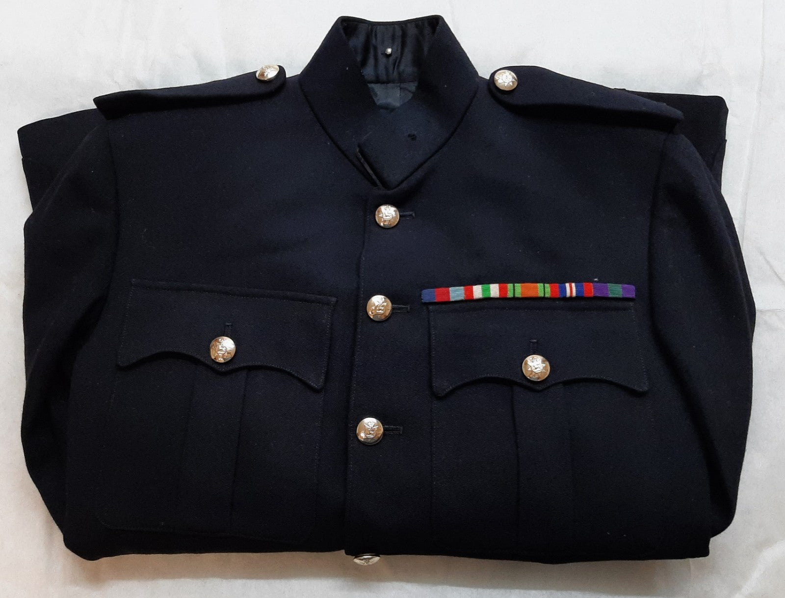 British Army Vintage Jacket No1 PWRR Buttons 60s Pattern Dress