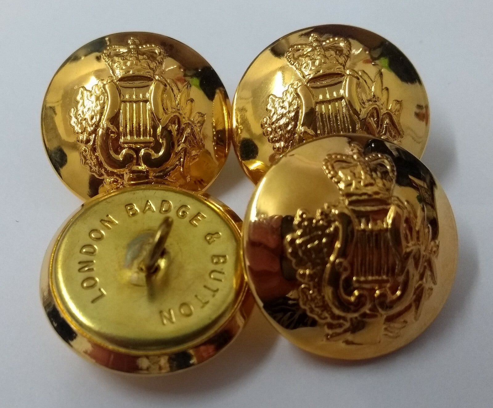 Genuine British Army Issue Corps of Music Insignia Gilt Buttons 40L ASBT92