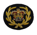 Mess Kit Badge RQMS on Navy British Hand Embroidered Insignia Arm Patch