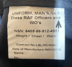Dress Trouser RAF Royal Air Force Blue Grey Colour OFCs / WOs Size 96cm