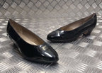 Genuine British WRAF WRNS WRAC Woman's Service Court Patent Leather Shoes