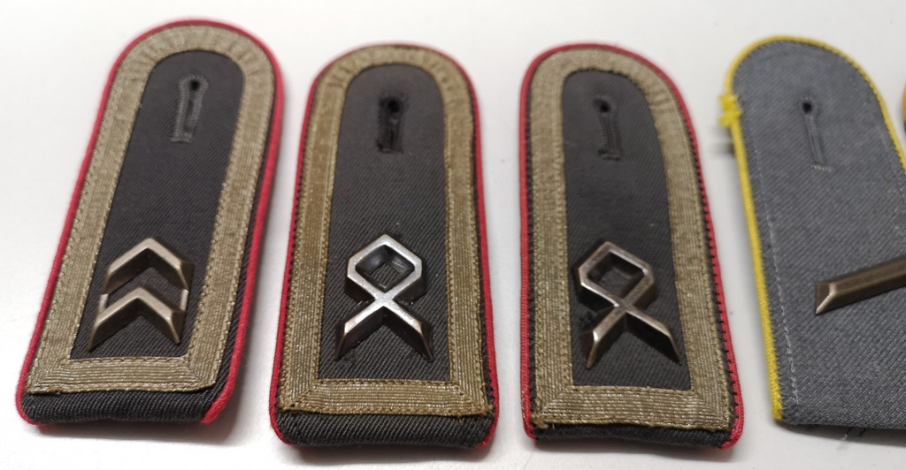German Shoulder Boards Braided Epaulettes Various Colours & Ranks 12pcs