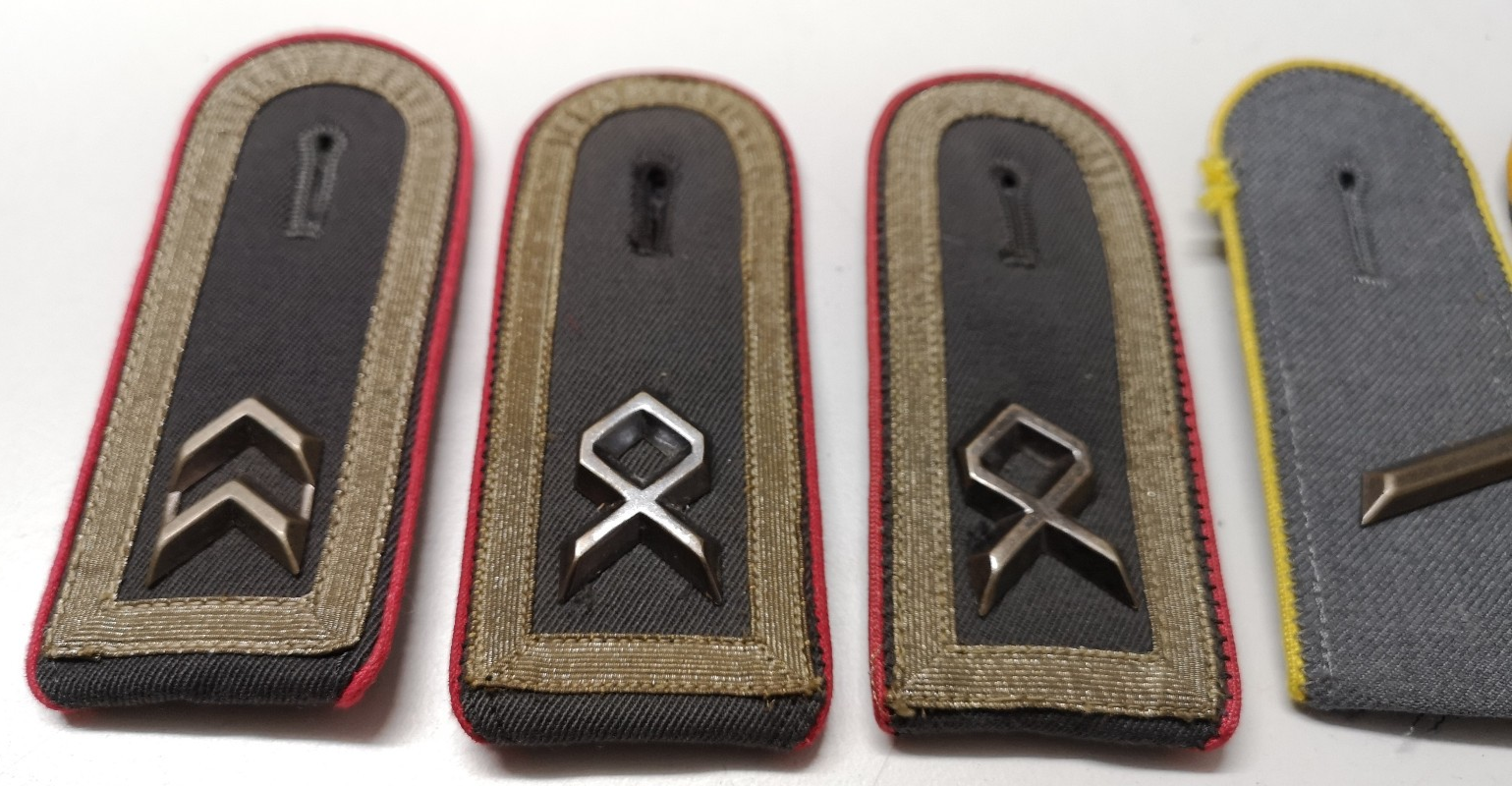 German Shoulder Boards Braided Epaulettes Various Colours & Ranks 12pcs