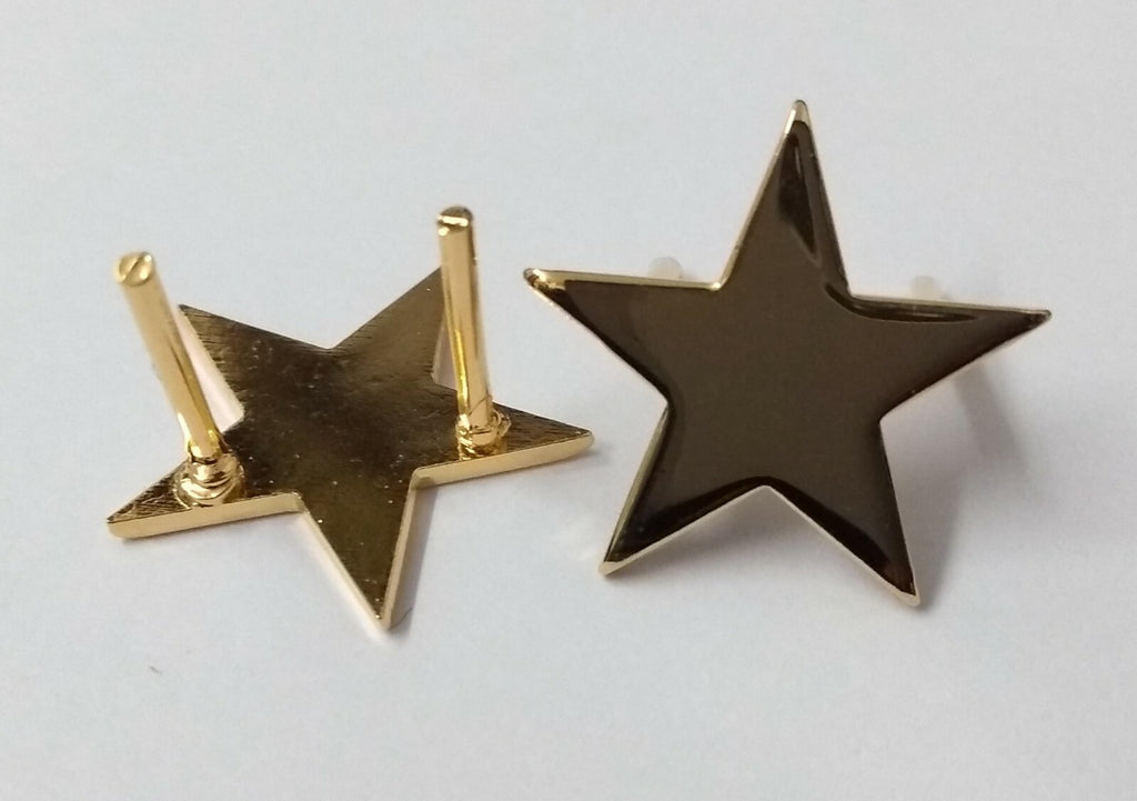 5 Point Gilt Rank Stars Double Prong Fitment X2 GIM31
