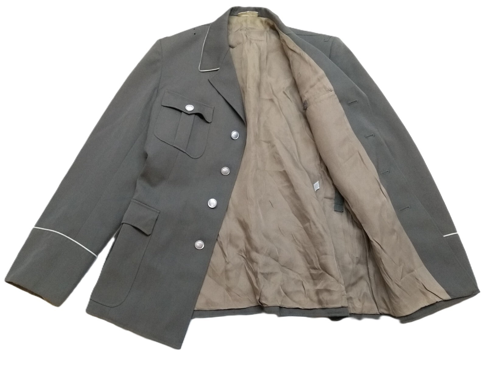 DDR Jacket Field Grey NVA East German Ofc Parade No Insignia