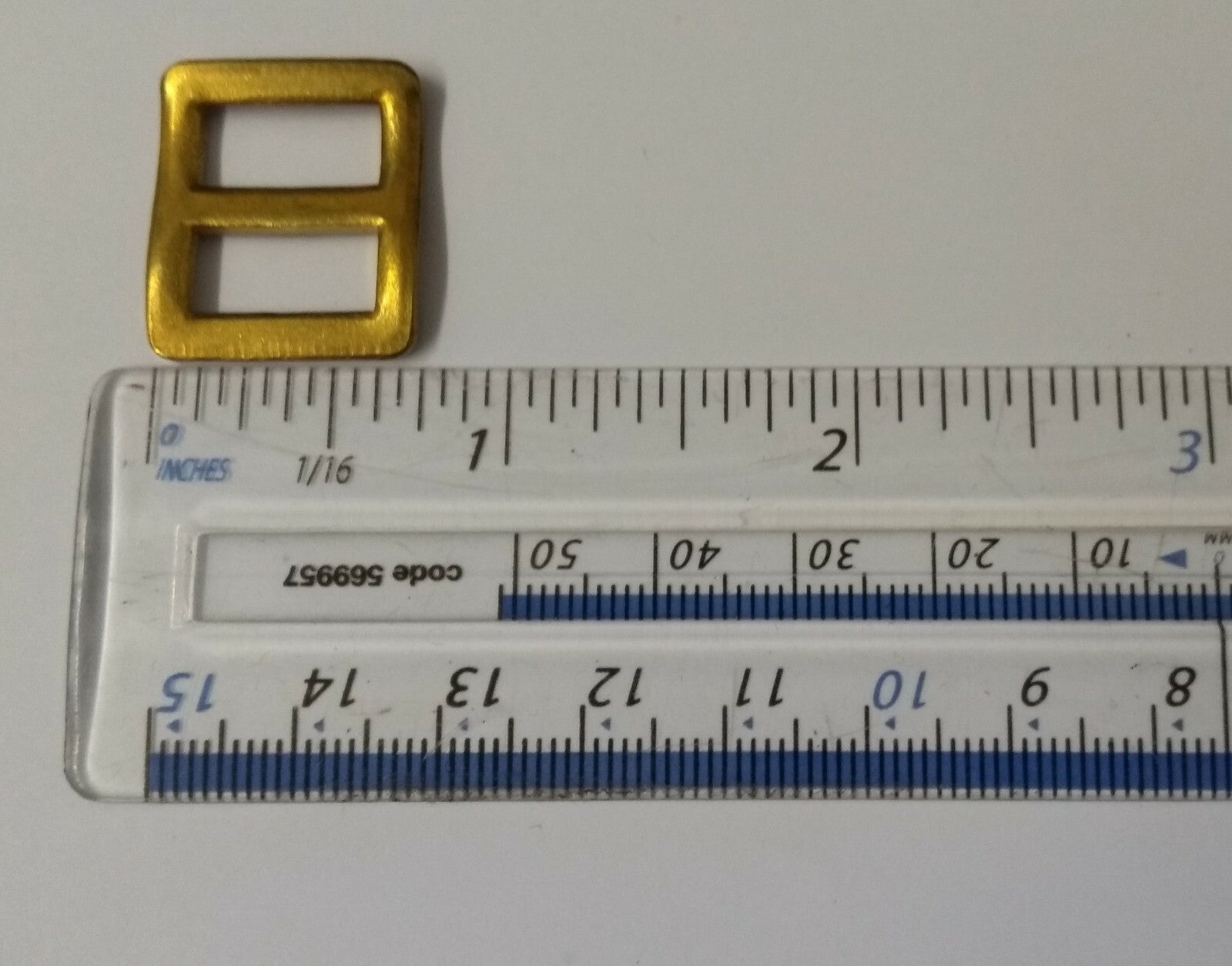 Brass Wave Buckles British Issue Small 1/2" Webbing Straps X4 STD262