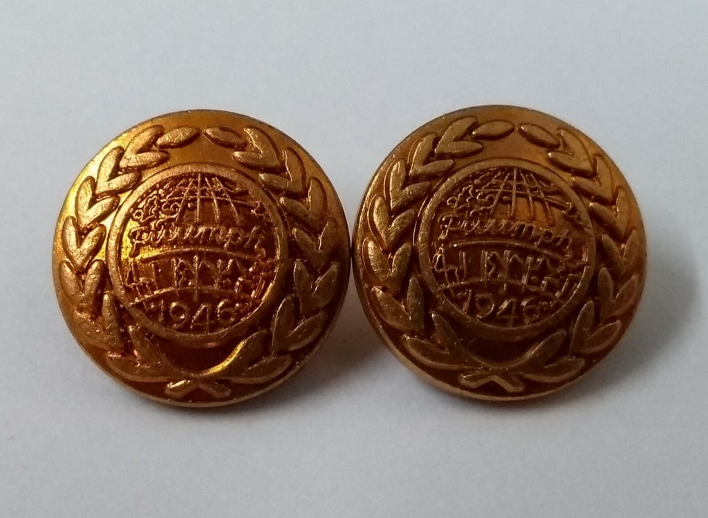 Genuine Vintage Classic British Triumph Car Company 1946 Buttons 1 Pair ASBT133