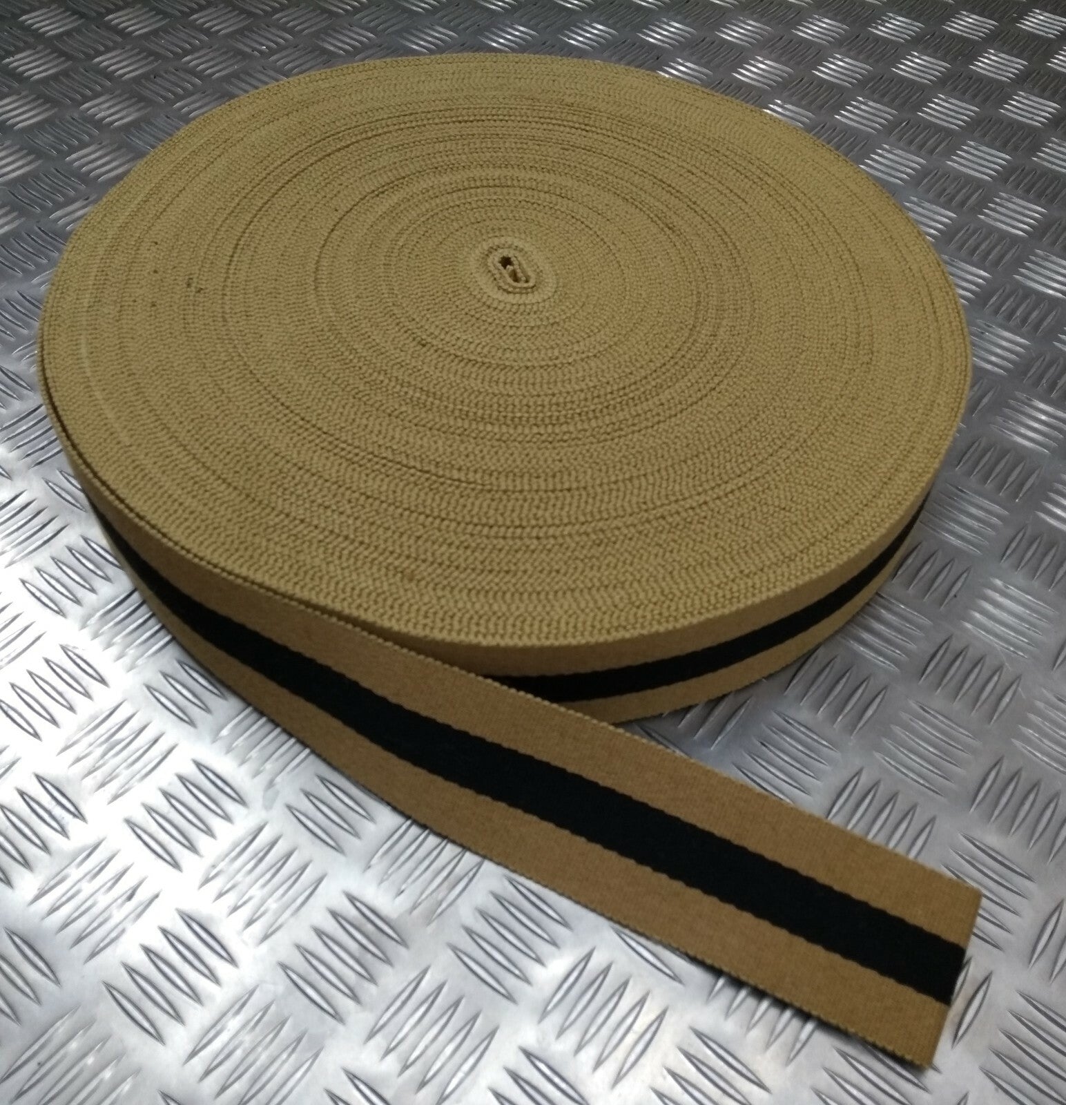 Genuine Botswana Issue Khaki Black Stripe Stable Belt Material 64mm