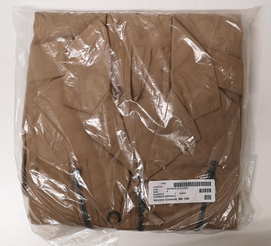 Aircrew Coverall MK16B Sand Desert Boiler Suit Size 5 Chest Range 91-99cm