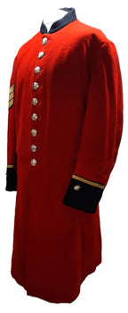 British Army Red Long Coat Royal Hospital Chelsea Q/C Buttons C/SGT
