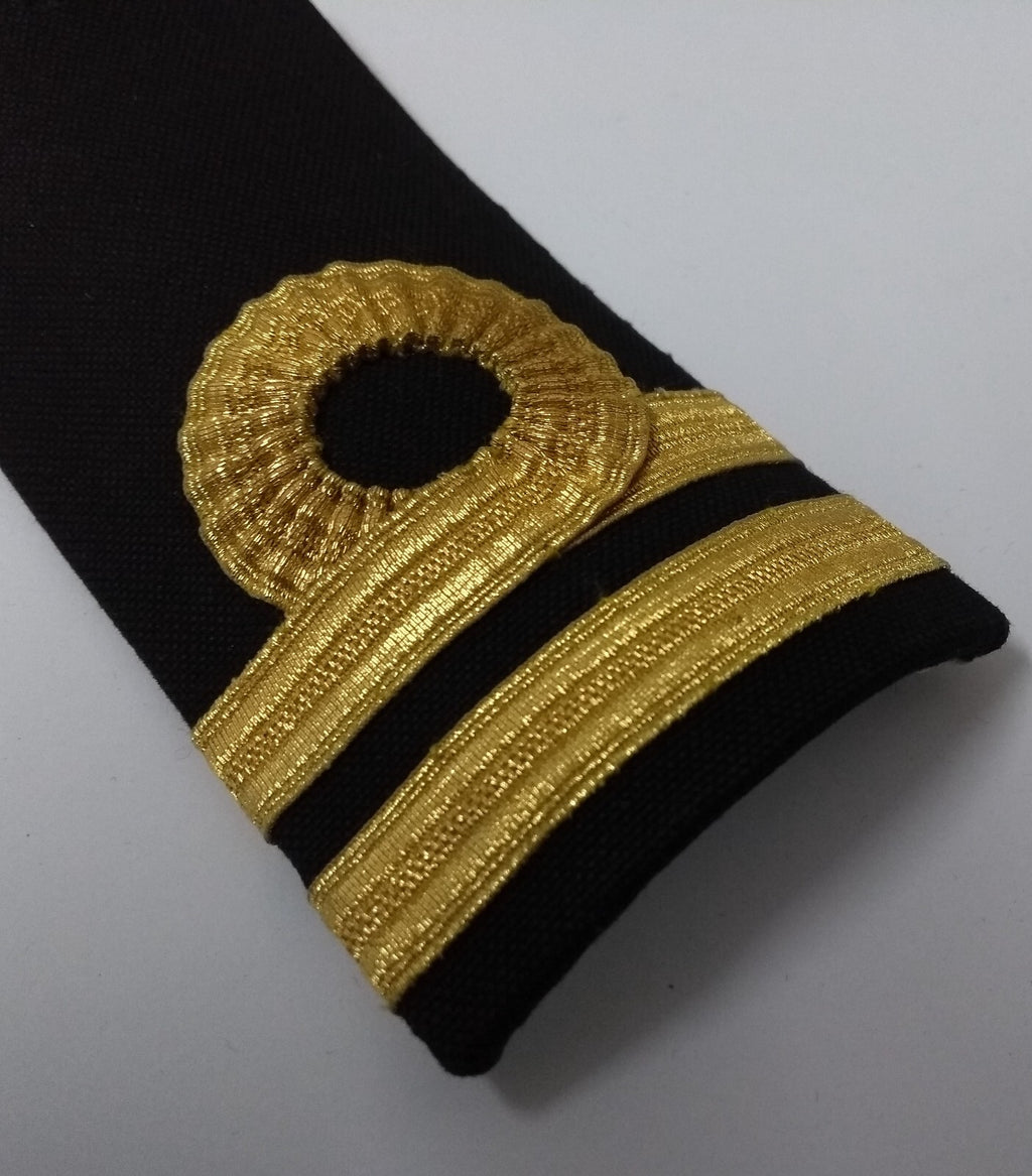 Naval Style Shoulder Boards Epaulette Leather Backed Fancy Dress