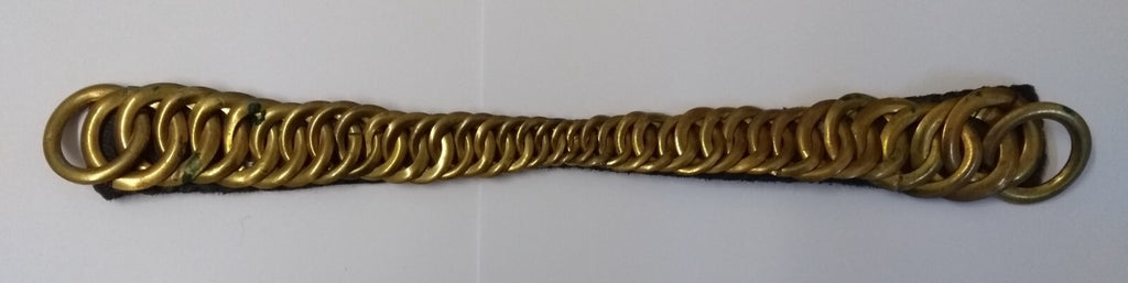 Vintage Bearskin Brass Chin Chain Strap For Royal Guards Busby's & Ceremonial