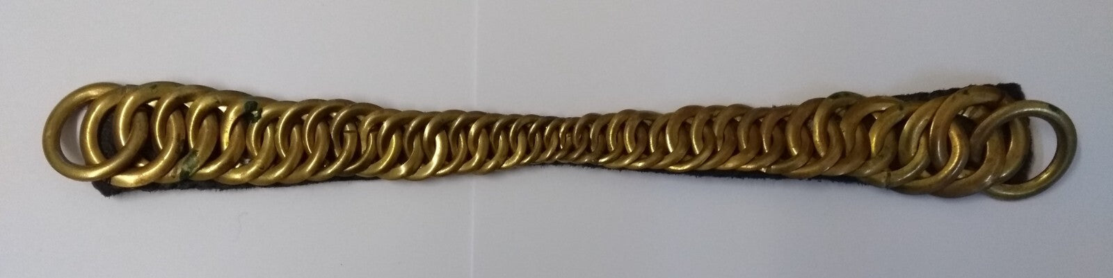 Vintage Bearskin Brass Chin Chain Strap For Royal Guards Busby's & Ceremonial