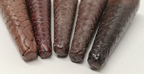 Sword Knot Acorns Dark Brown Leather Bound Replacement Parts set of 5