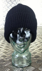 Genuine US Army Black Beanie Hat / Watch Cap 100% Wool - NEW