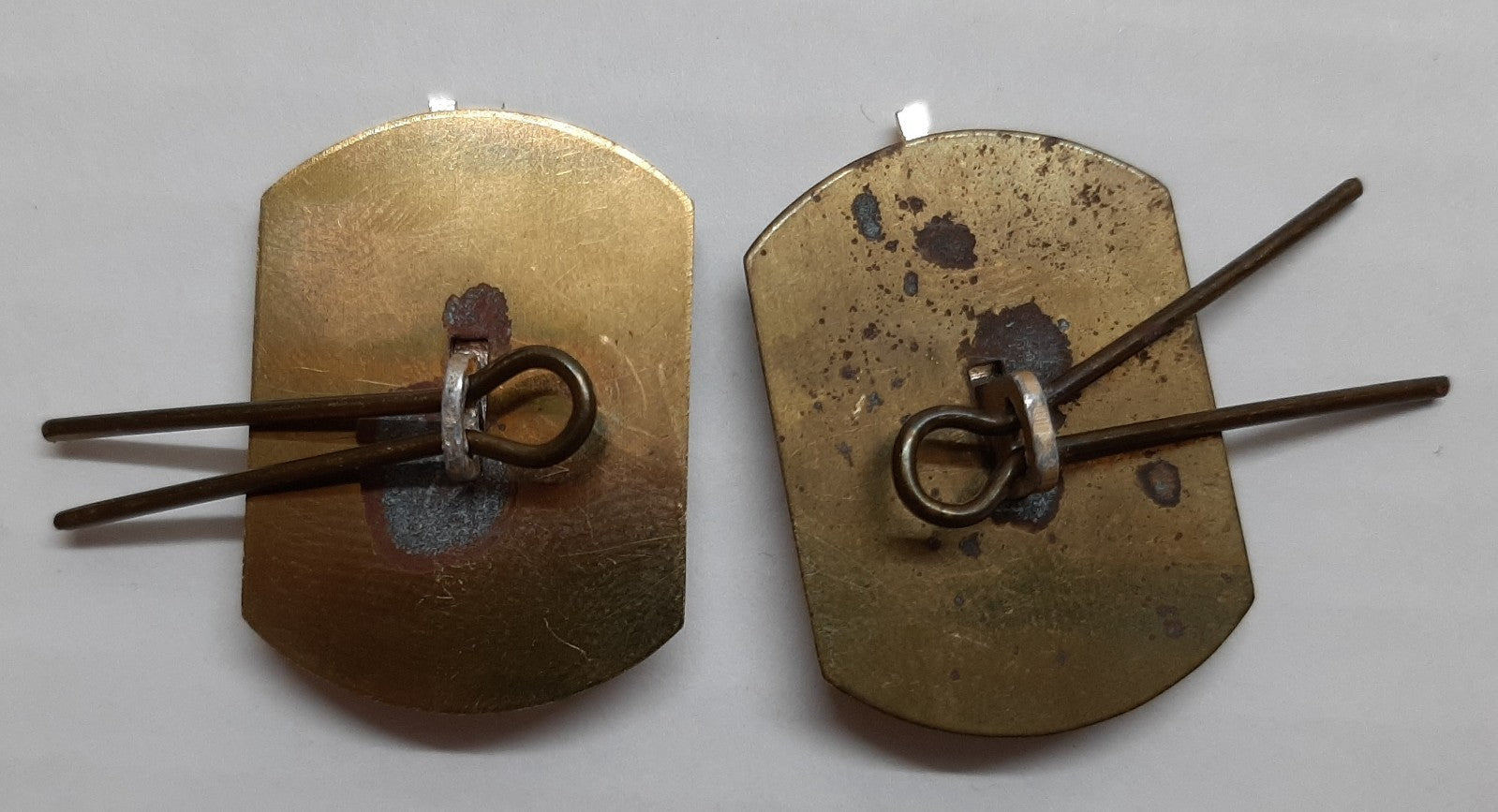 ACC Collar Badges Army Catering Corps Old Pattern Collar Dogs Split Pins