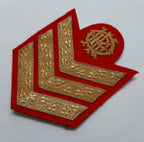 Queens Royal Irish Hussars NCOs 3 Bar Chevron Old Pattern British Army Cypher