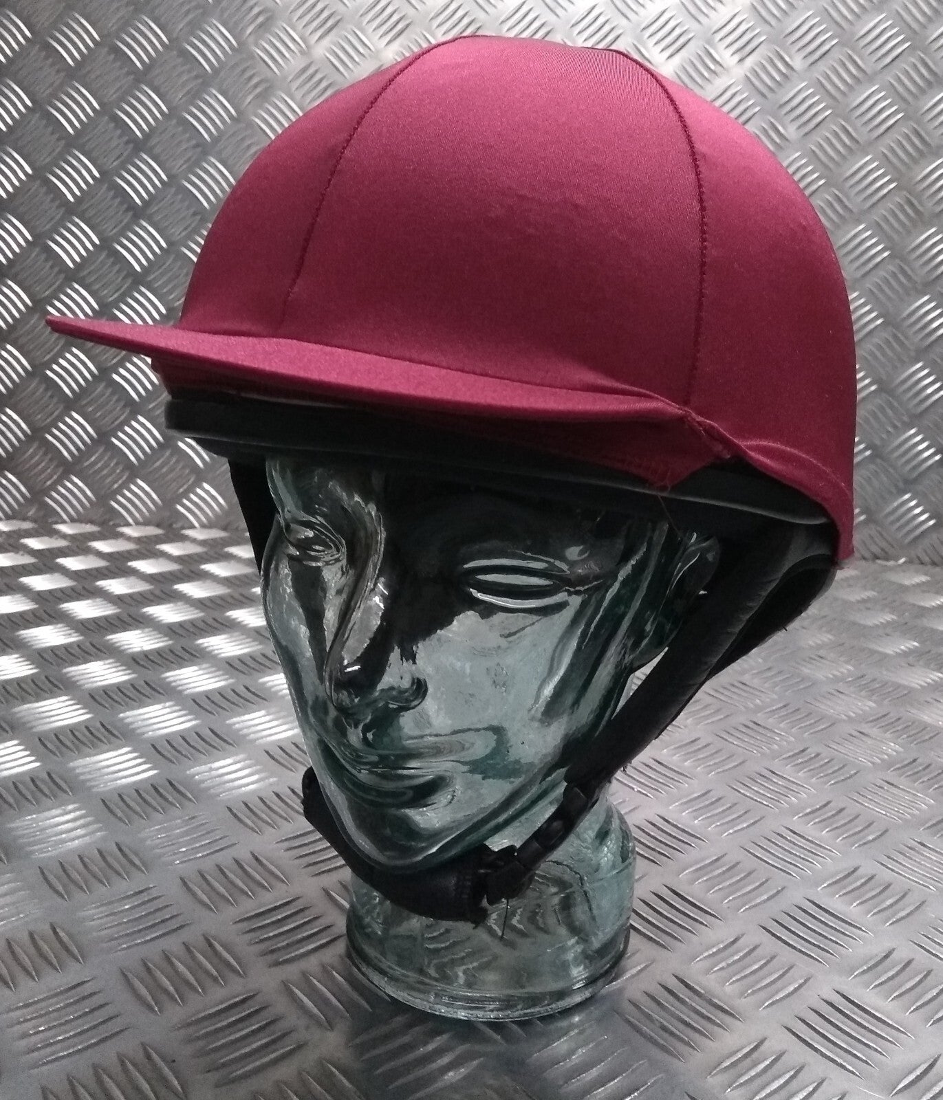 Champion Jockey Helmet Ex-Army Edition Ventair Deluxe With Maroon Cover 61cm