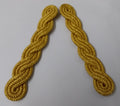 Gold Cords Shoulder British Made Army Issue no Rank Insignia Ceremonial