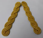 Gold Cords Shoulder British Made Army Issue no Rank Insignia Ceremonial