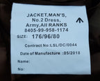 No2 Jacket British Army FAD Uniform Royal Anglian Regiment Buttons 176/96cm