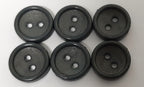 British Made Buttons Ex Service Old Pattern Mid Grey 2 Hole Size 12.5mm