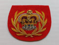 No1 Badge RQMS British Army Embroidered Braided Insignia Arm Patch Scarlet Red
