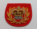 No1 Badge RQMS British Army Embroidered Braided Insignia Arm Patch Scarlet Red