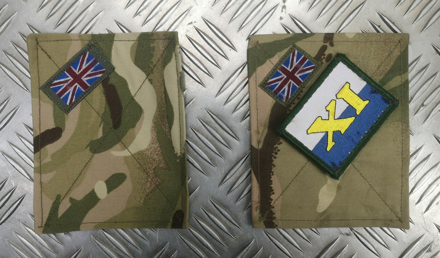 MTP Blanking Patches with 11th Signal Regiment TRF Patch / Badge Genuine British
