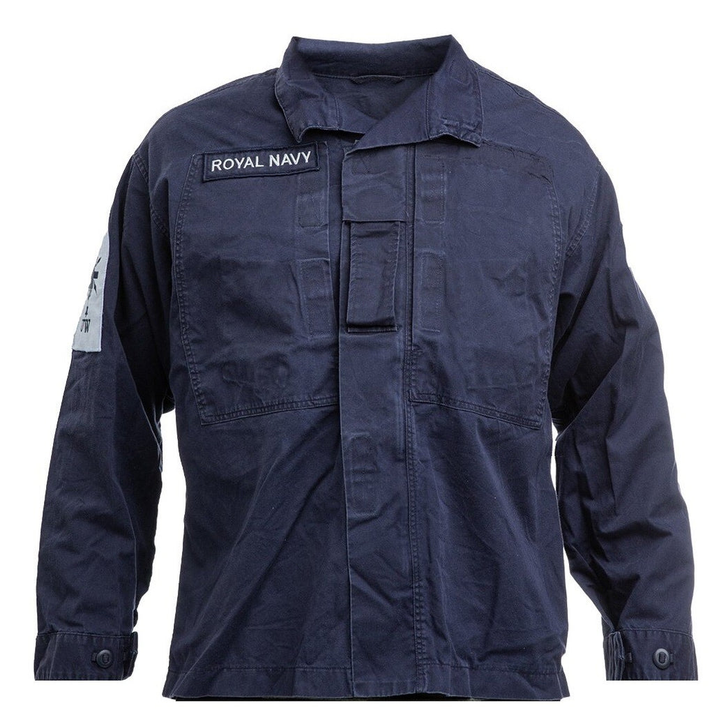 RN Combat Jacket Naval Warm Weather FR Fire Resistant British Navy Blue Grade 1